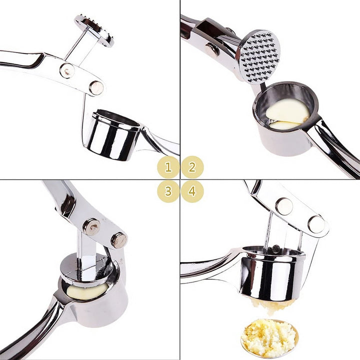 Effortless hvitløkspresse og moser - Premium rustfritt stål design | Luvikno