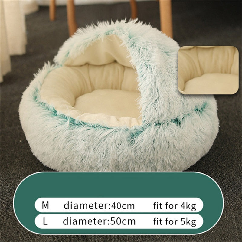 Rund Plysj Hundeseng | Luvikno
