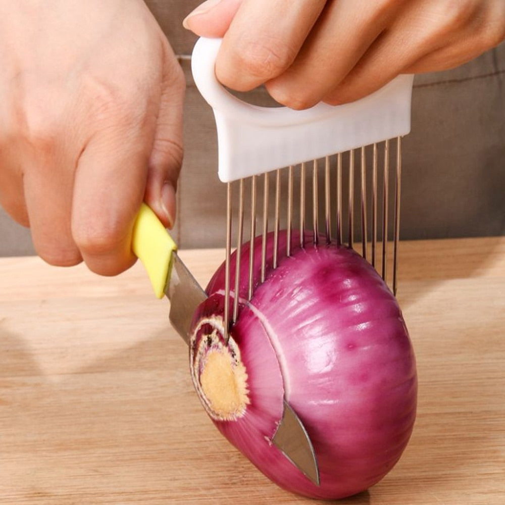OnionMaster Cutter - Håndholdt Skiver for Kjøkken Luvikno