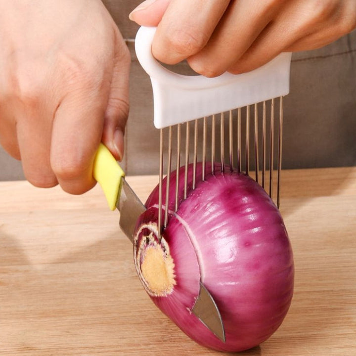 OnionMaster Cutter - Håndholdt Skiver for Kjøkken Luvikno