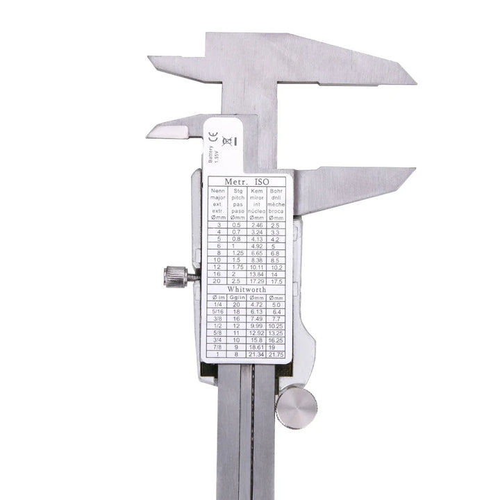 Luvikno | Precivio Digital Caliper laget av Rustfritt Stål | 15 cm Måleområde | Presisjonsmåleenhet med LCD-skjerm | ±0,03 mm Nøyaktighet