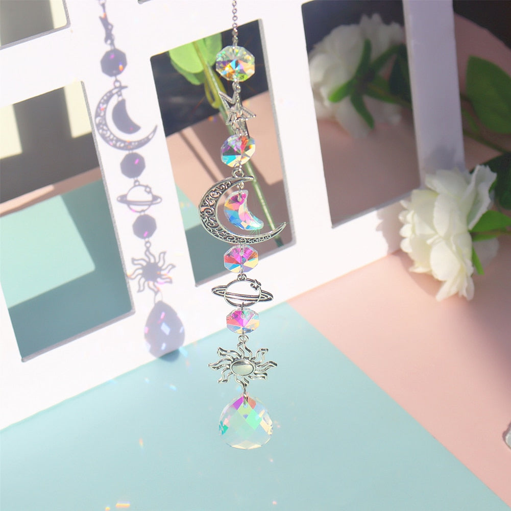 Dream Combo Symphony Crystal Vindklokke Måne Solfanger | Luvikno