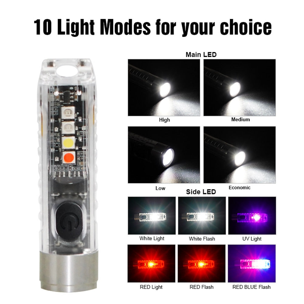 Mini LED Nøkkelring Lommelykt | Luvikno