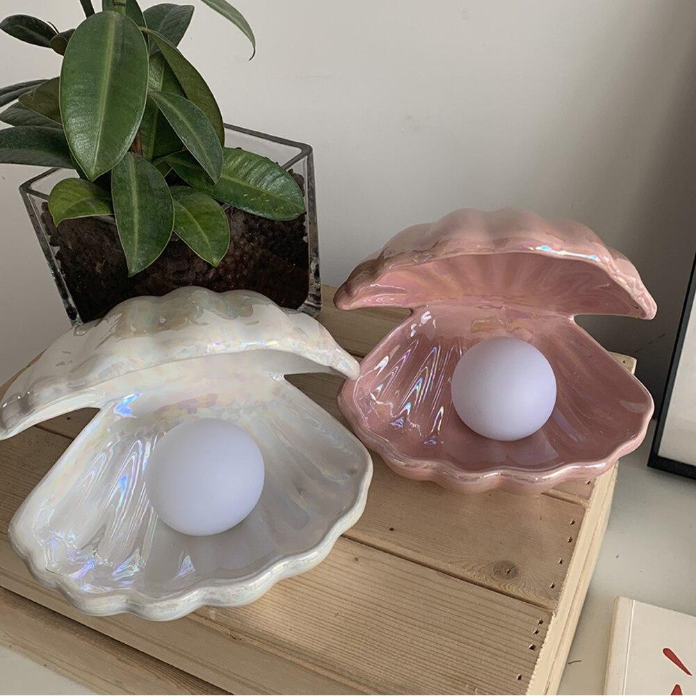 Luvikno | MystiShell Lampe - Drømmende Lampe for Rolig Belysning