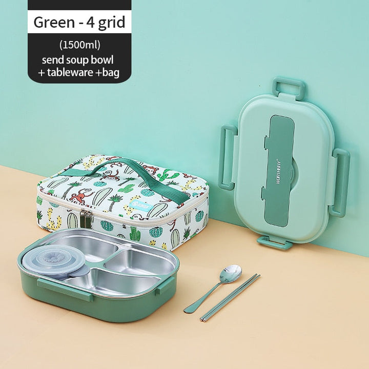 Rustfritt Stål Multi Rom Kids Matboks | Luvikno