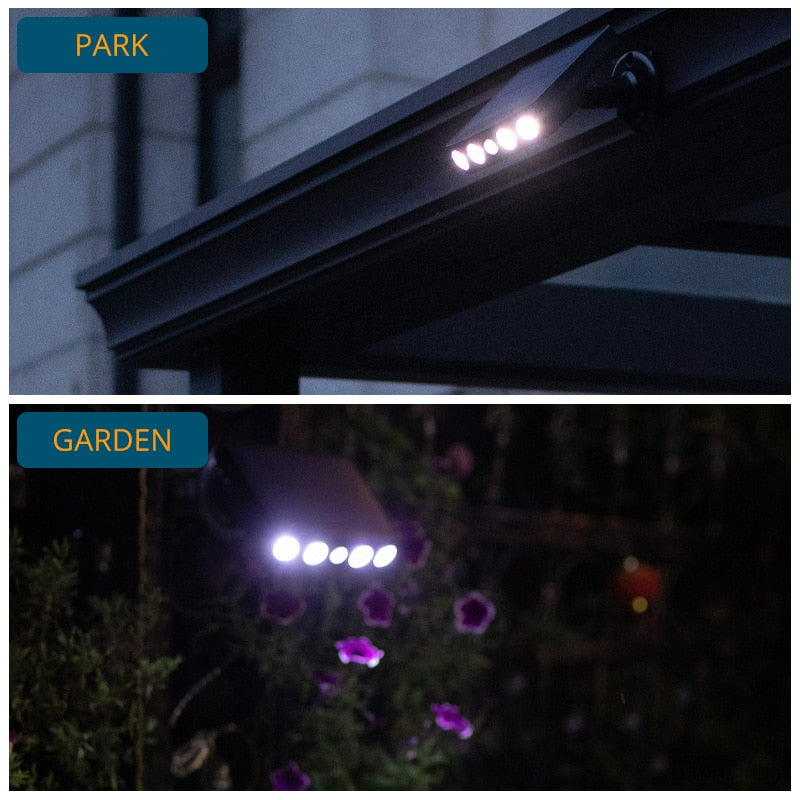 LED Solarlampe med bevegelsessensor for utendørs bruk | Luvikno