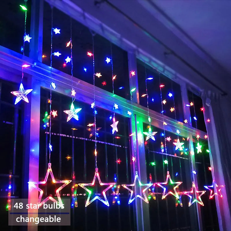LED Star Garland - StarryGlow | Luvikno
