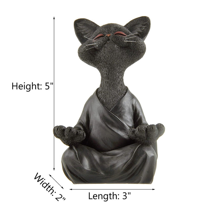Whimsical Buddha Cat Figur Figur | Luvikno