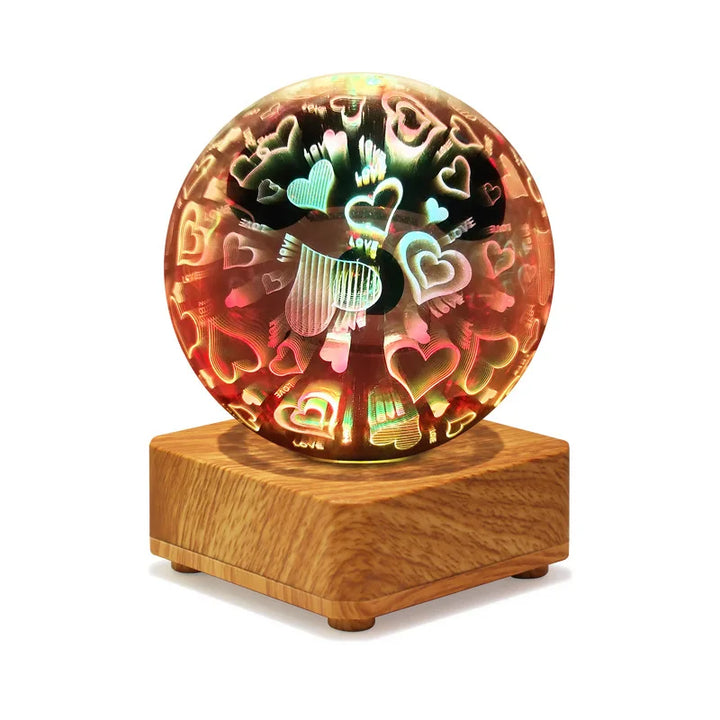 LumiNova 3D Nattlys | Fargeforandrende Stjernehimmel Lampe | USB LED Dekorativ Lys | For Soverom & Gaveideer Luvikno