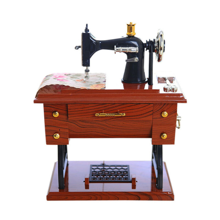 Mini Craft Retro Sewing Machine Decor | Luvikno