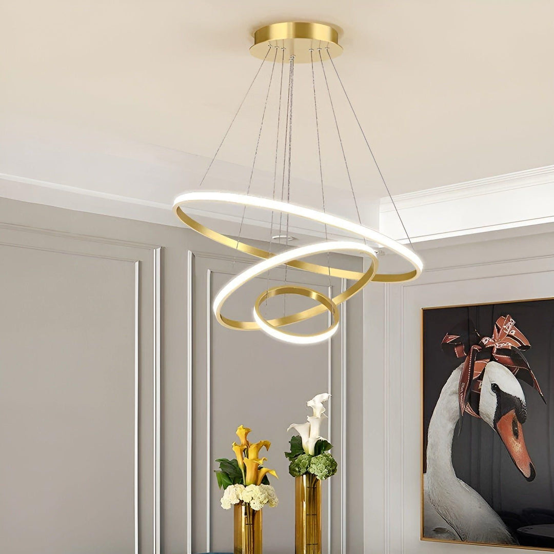 LED pendellampe med kuledesign – Moderne og Elegant | Ideell for stue eller spisestue | Luvikno