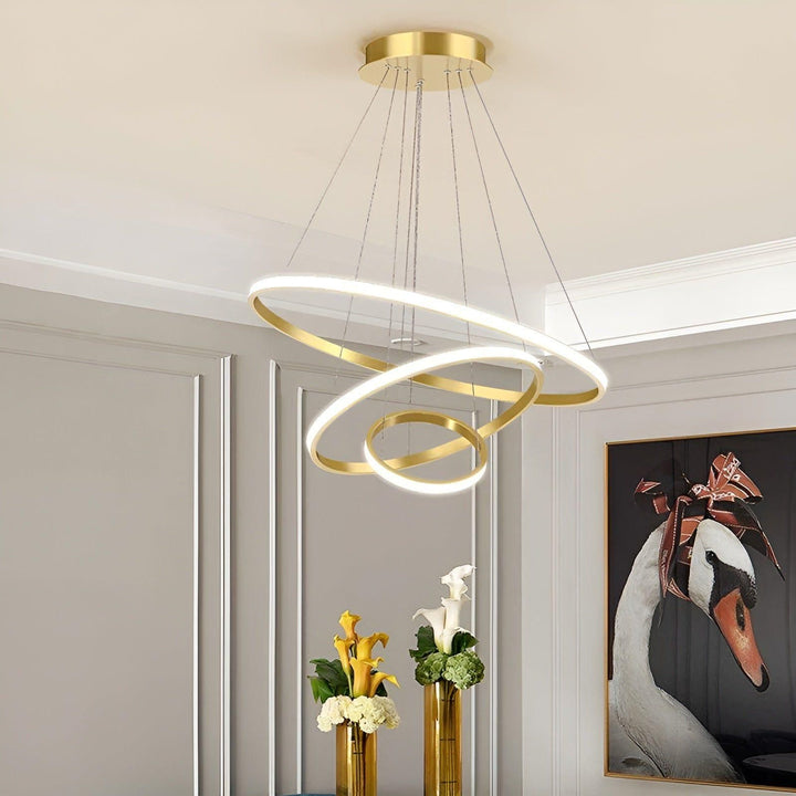 LED pendellampe med kuledesign – Moderne og Elegant | Ideell for stue eller spisestue | Luvikno