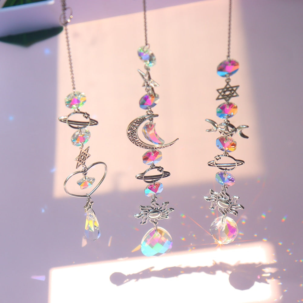 Dream Combo Symphony Crystal Vindklokke Måne Solfanger | Luvikno