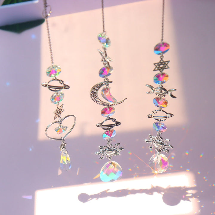 Dream Combo Symphony Crystal Vindklokke Måne Solfanger | Luvikno
