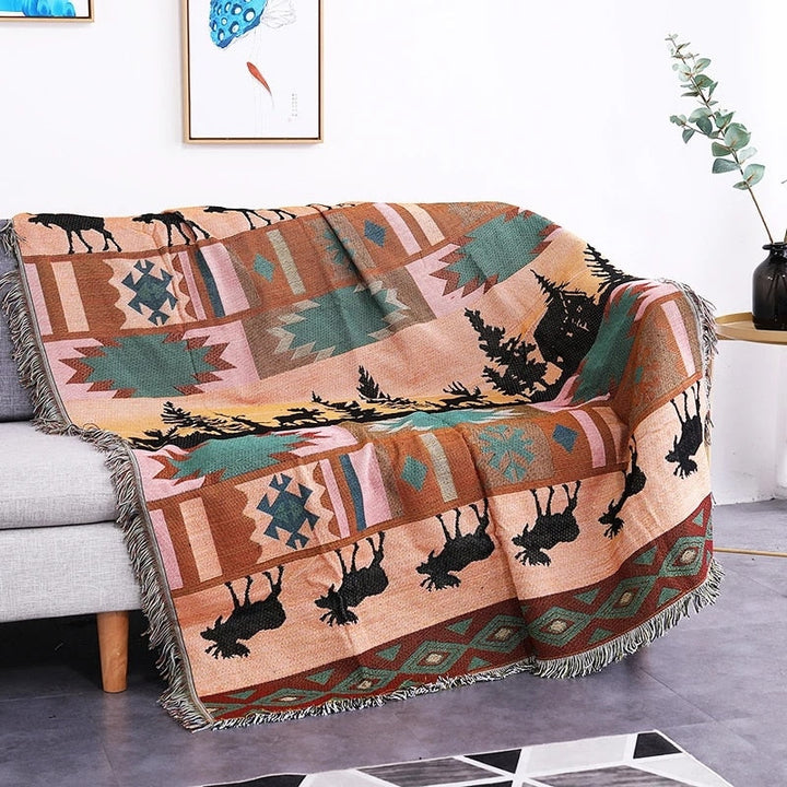 Vintage Pumpkin Sofa Cover Luviknoanket | Luvikno