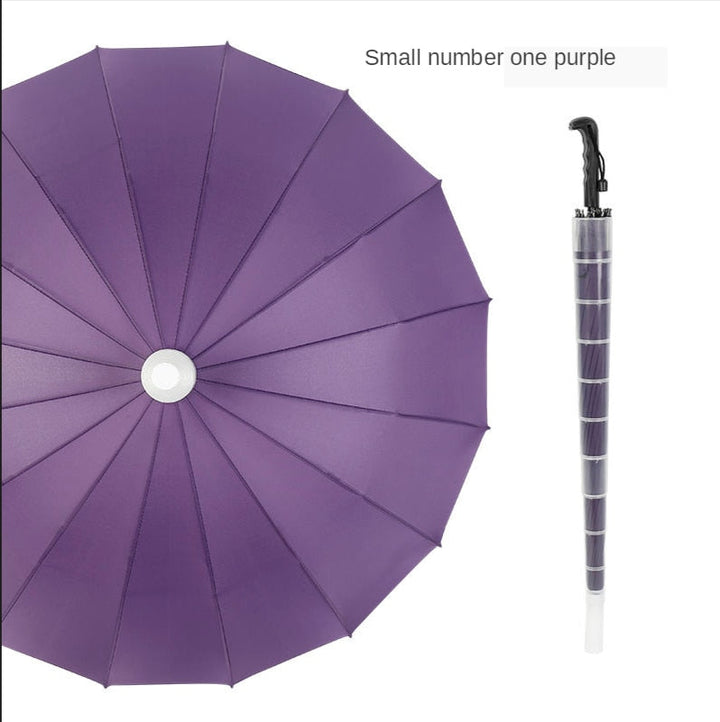 Minimalist Langt Håndtak Automatisk Paraply | Luvikno