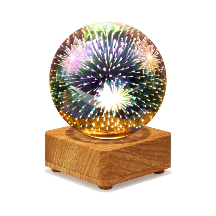 LumiNova 3D Nattlys | Fargeforandrende Stjernehimmel Lampe | USB LED Dekorativ Lys | For Soverom & Gaveideer Luvikno