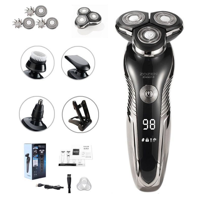 Serie Barbermaskin – Oppladbar Barbermaskin for Fuktig og Tørt Luvikno
