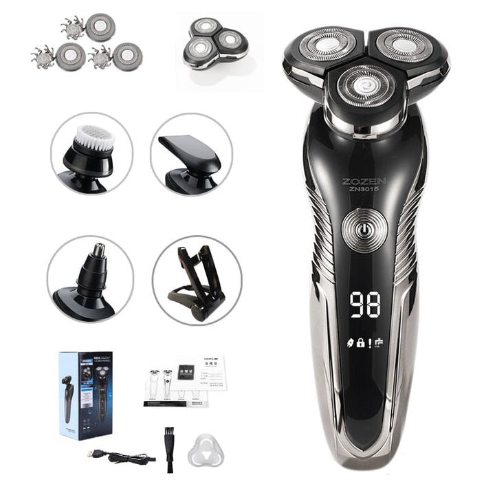 Serie Barbermaskin – Oppladbar Barbermaskin for Fuktig og Tørt Luvikno