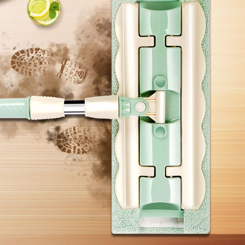 360 Grad Teleskopisk Stor Flat Mop | Luvikno