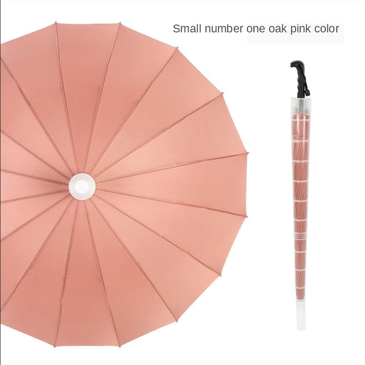 Minimalist Langt Håndtak Automatisk Paraply | Luvikno