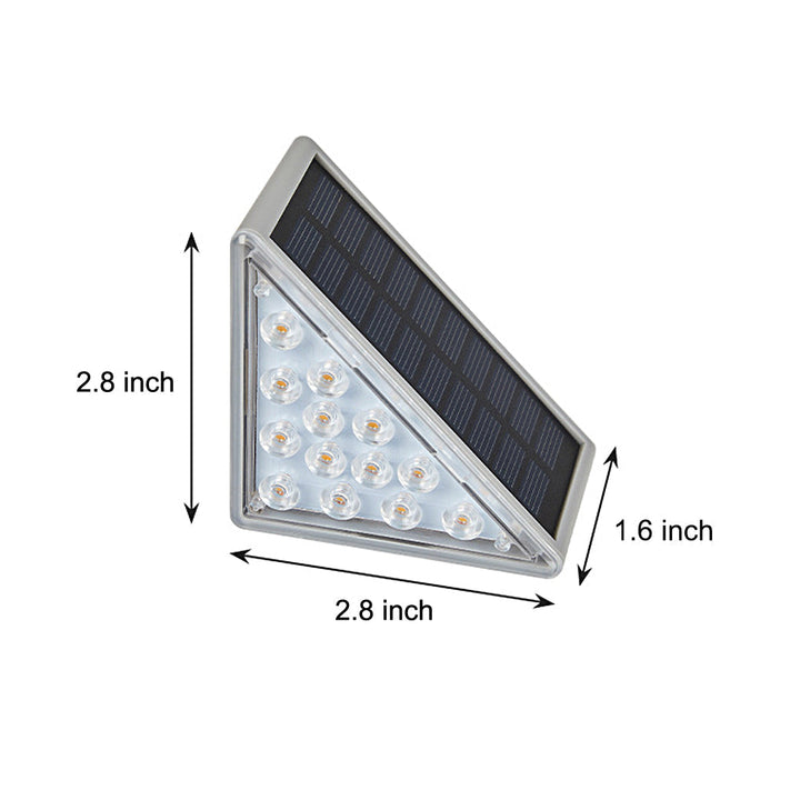 Trekantet Intelligent Vanntett LED Solutend Step Lighting | Luvikno