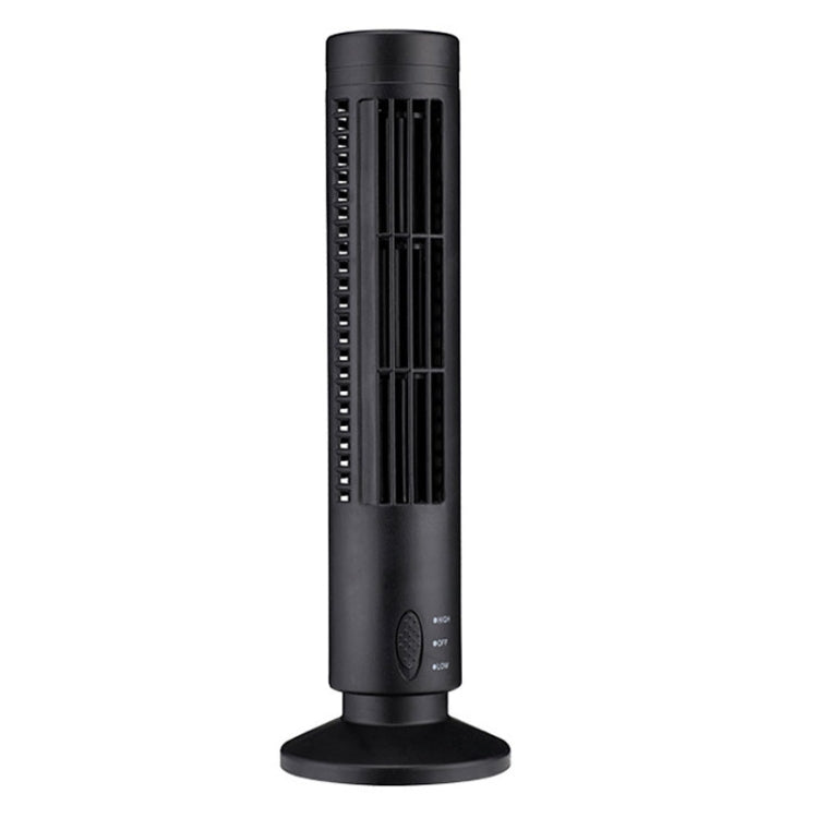 Tower Type USB Elektrisk Vifte Bladless Klimaanlegg Vifte (Svart) | Luvikno