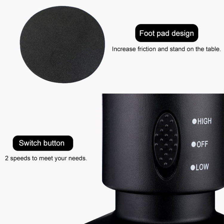 Tower Type USB Elektrisk Vifte Bladless Klimaanlegg Vifte (Svart) | Luvikno