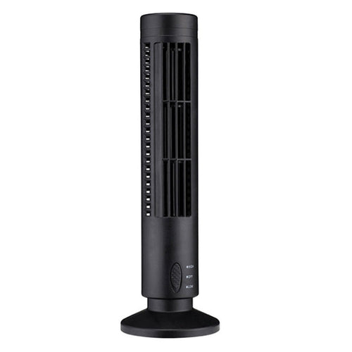 Tower Type USB Elektrisk Vifte Bladless Klimaanlegg Vifte (Svart) | Luvikno
