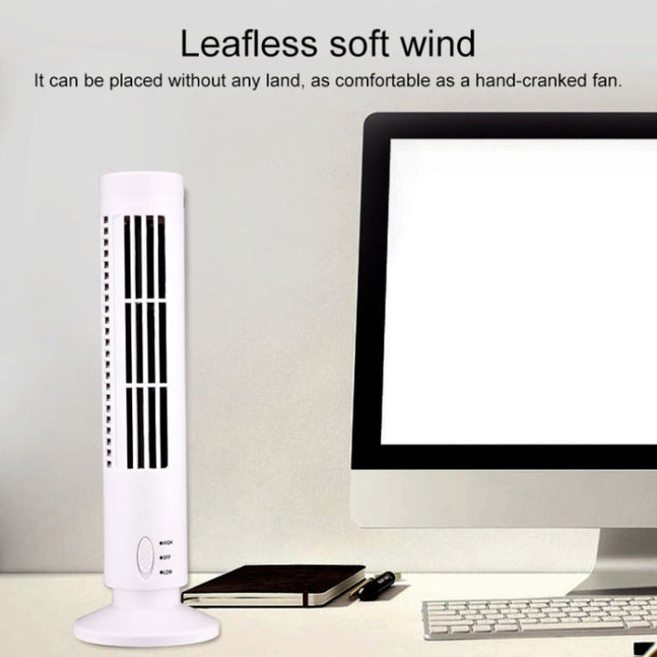 Tower Type USB Elektrisk Vifte Bladless Klimaanlegg Vifte (Svart) | Luvikno