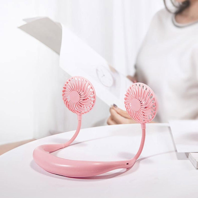 Kreativ Mini Hengende Nakke Type Vifte Utendørs LED Vifte (Rosa) | Luvikno