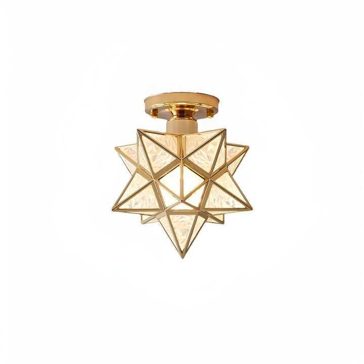 HaloStar Light - Elegant LED Taklampe med Stjerner | Luvikno