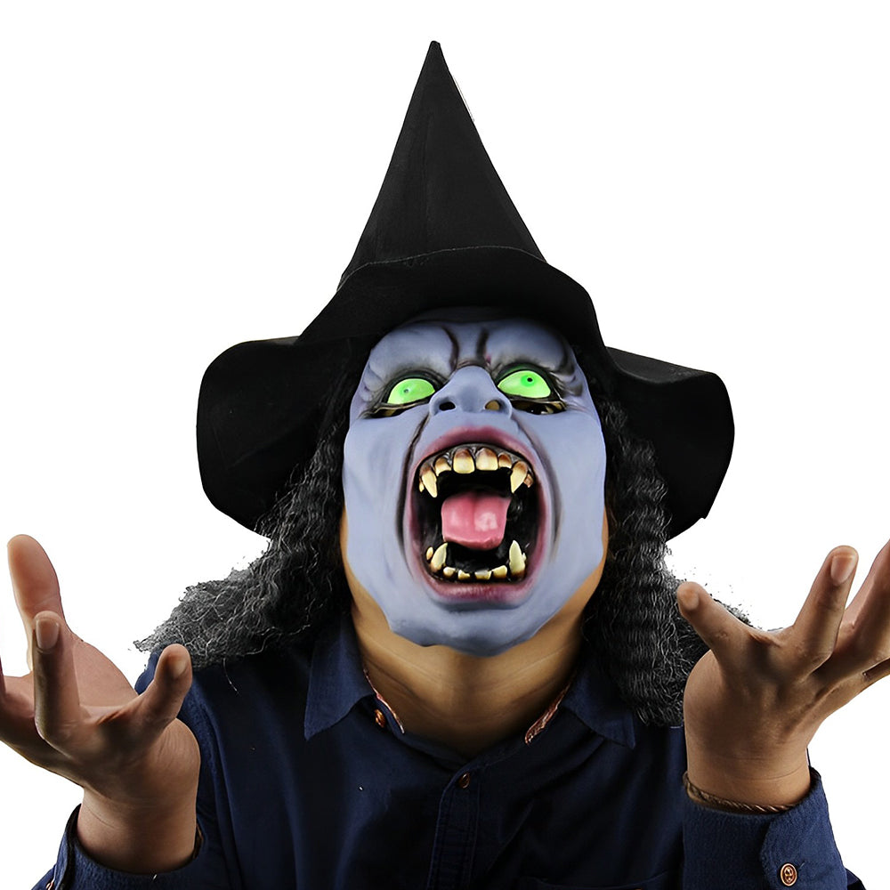 Realistisk Gammel Mann Maske – Halloween og Cosplay Lateks Maske med Bevegelig Mun | Luvikno