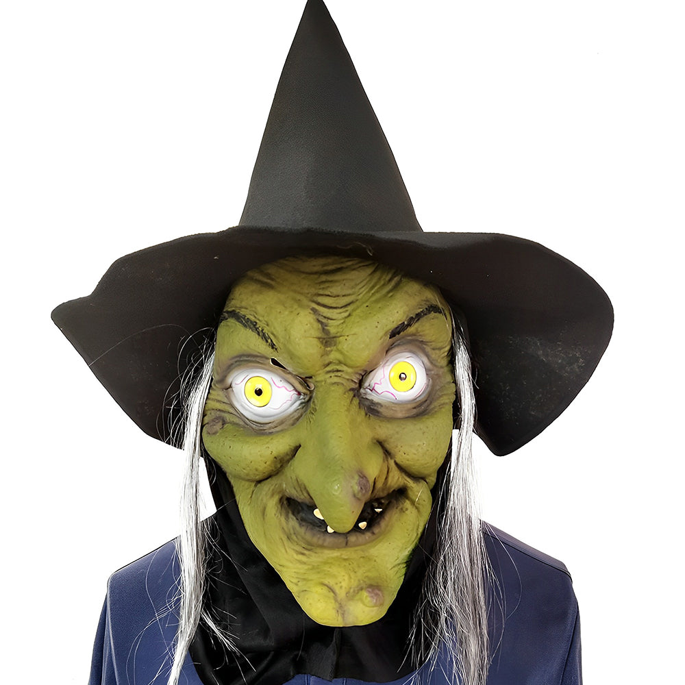 Realistisk Gammel Mann Maske – Halloween og Cosplay Lateks Maske med Bevegelig Mun | Luvikno