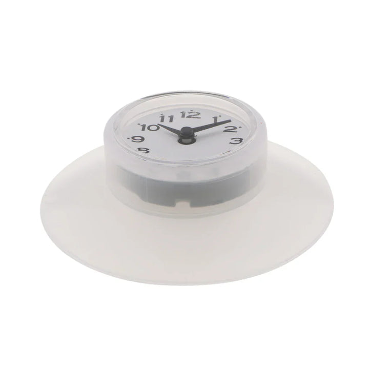 WaterProofClock – Kompakt Sugekopp Klokke for Bad Luvikno
