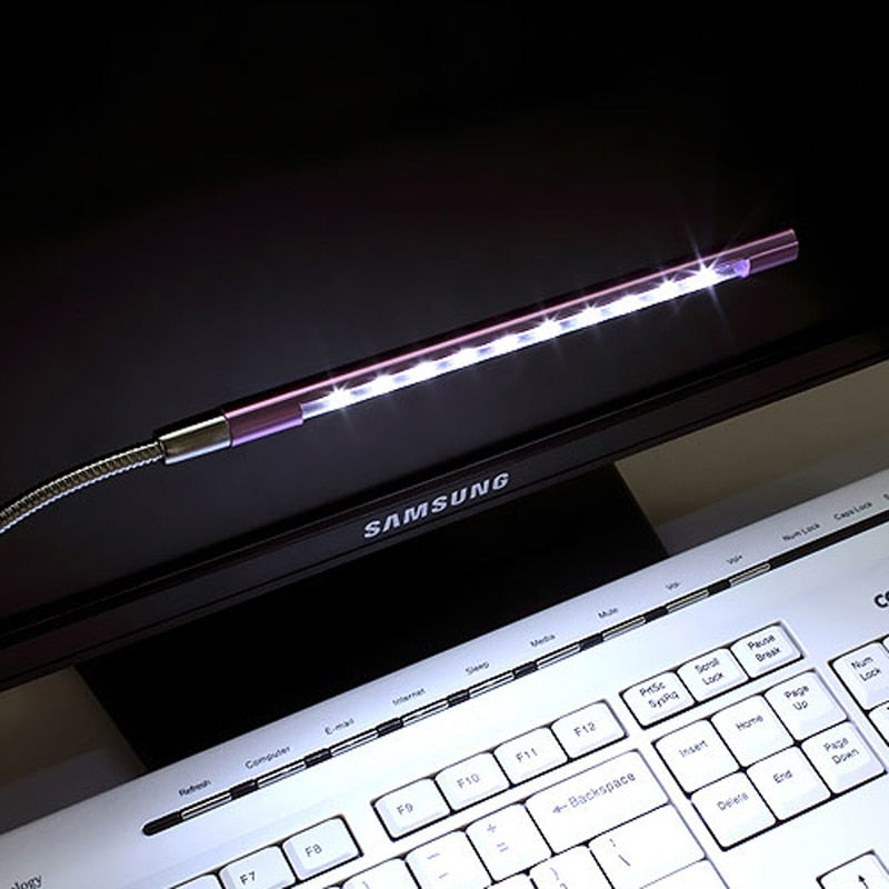 Luvikno | LumoBeam Fleksibel LED Tastaturlys for Skrivebord eller Laptop