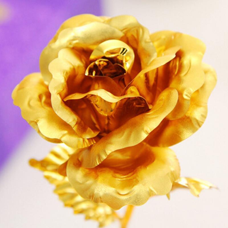 24k Gullfolie Rose - Med Boks | Luvikno