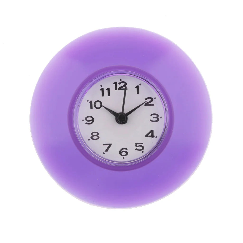 WaterProofClock – Kompakt Sugekopp Klokke for Bad Luvikno