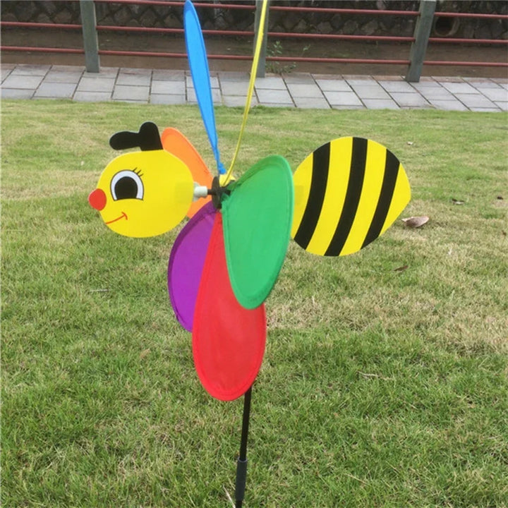 Luvikno | WindBee 3D Hage Vindmølle Bi | Sammenleggbar & Værbestandig | For Hage, Balkong & Camping