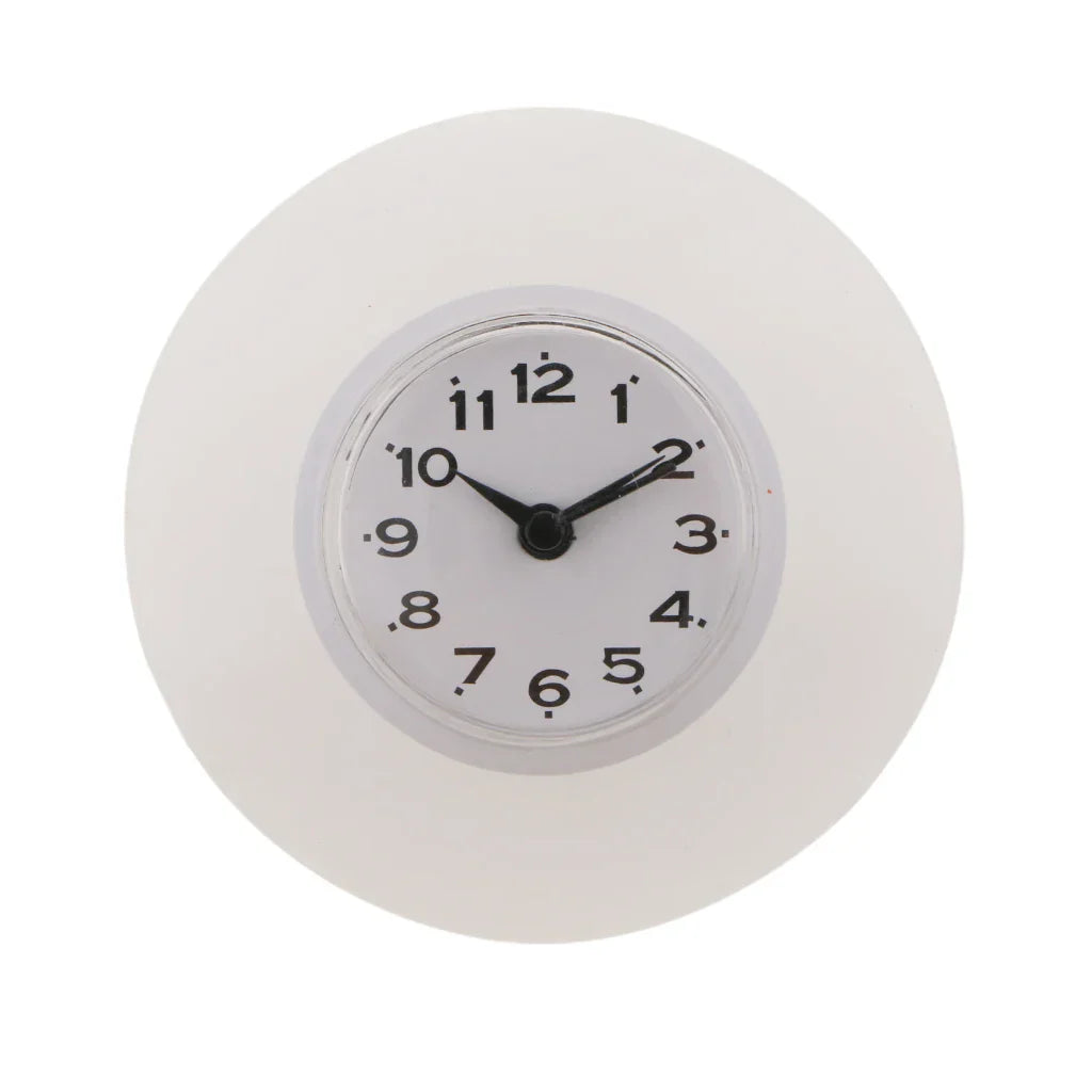 WaterProofClock – Kompakt Sugekopp Klokke for Bad Luvikno