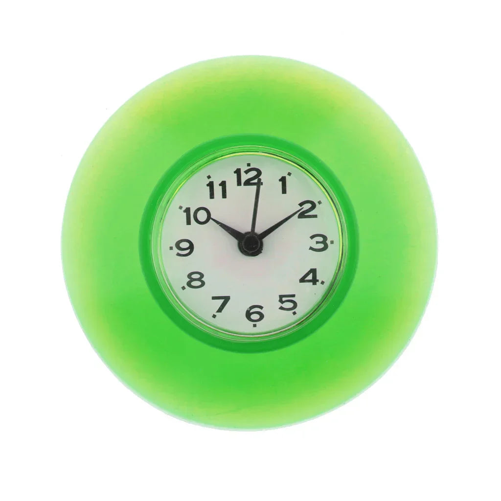 WaterProofClock – Kompakt Sugekopp Klokke for Bad Luvikno