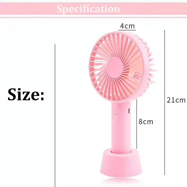 Mini oppladbar vifte med stativ | Luvikno