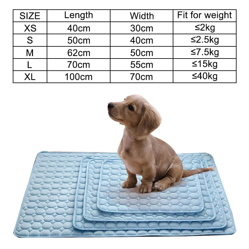 Sommerkjøling hundematte: Pustende pute for hunder og katter - Vaskbar kjæledyrteppe for små, mellomstore og store hunder, ideell for biler | Luvikno