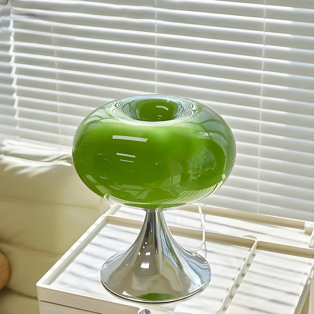 SereneCrystal Lampe - Elegant Retro Bordlampe | Luvikno
