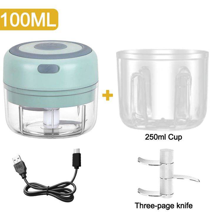 Mini Elektrisk Hvitløkshakker 100mL | Luvikno