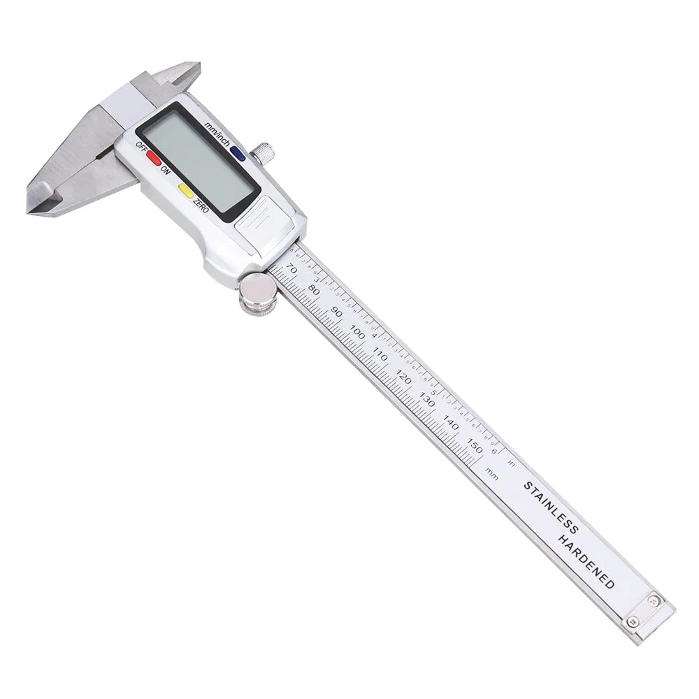 Luvikno | Precivio Digital Caliper laget av Rustfritt Stål | 15 cm Måleområde | Presisjonsmåleenhet med LCD-skjerm | ±0,03 mm Nøyaktighet