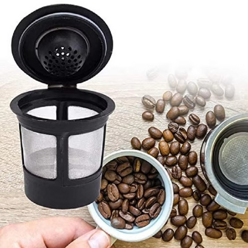 3-Pack Gjenbrukbare Rustfrie Stål Kaffe Filter Kapsler med Skje for 1.0 og 2.0 Bryggere Luvikno