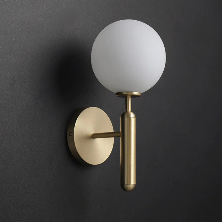 Moderne Glass Rund Vegglampe | Luvikno