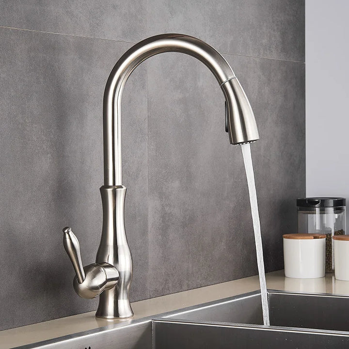 Luvikno | GlamFaucet Kjøkkenkran - Luksus Gylden Kjøkkenmikserkran