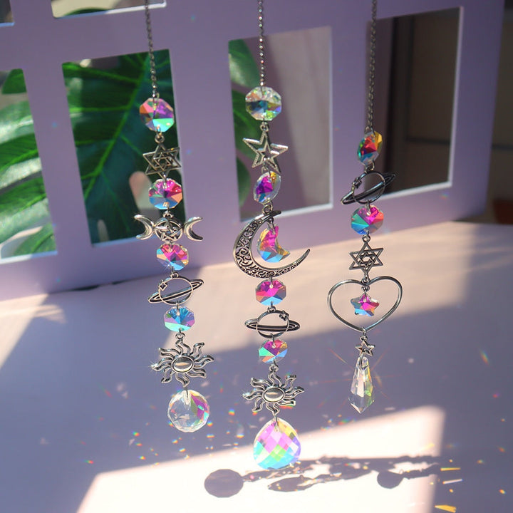 Dream Combo Symphony Crystal Vindklokke Måne Solfanger | Luvikno